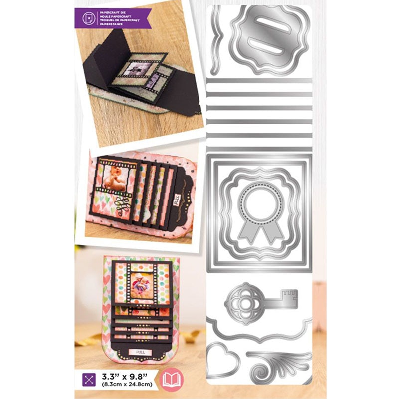 Cascada de cartas creativas troqueles de Scrapbooking troquel de corte de Metal para DIY repujado tarjetas haciendo suministros para manualidades de decoración