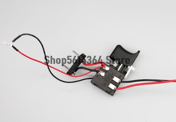 Taladro eléctrico a prueba de polvo, interruptor de gatillo de botón, Control de velocidad, CC 7,2-24V