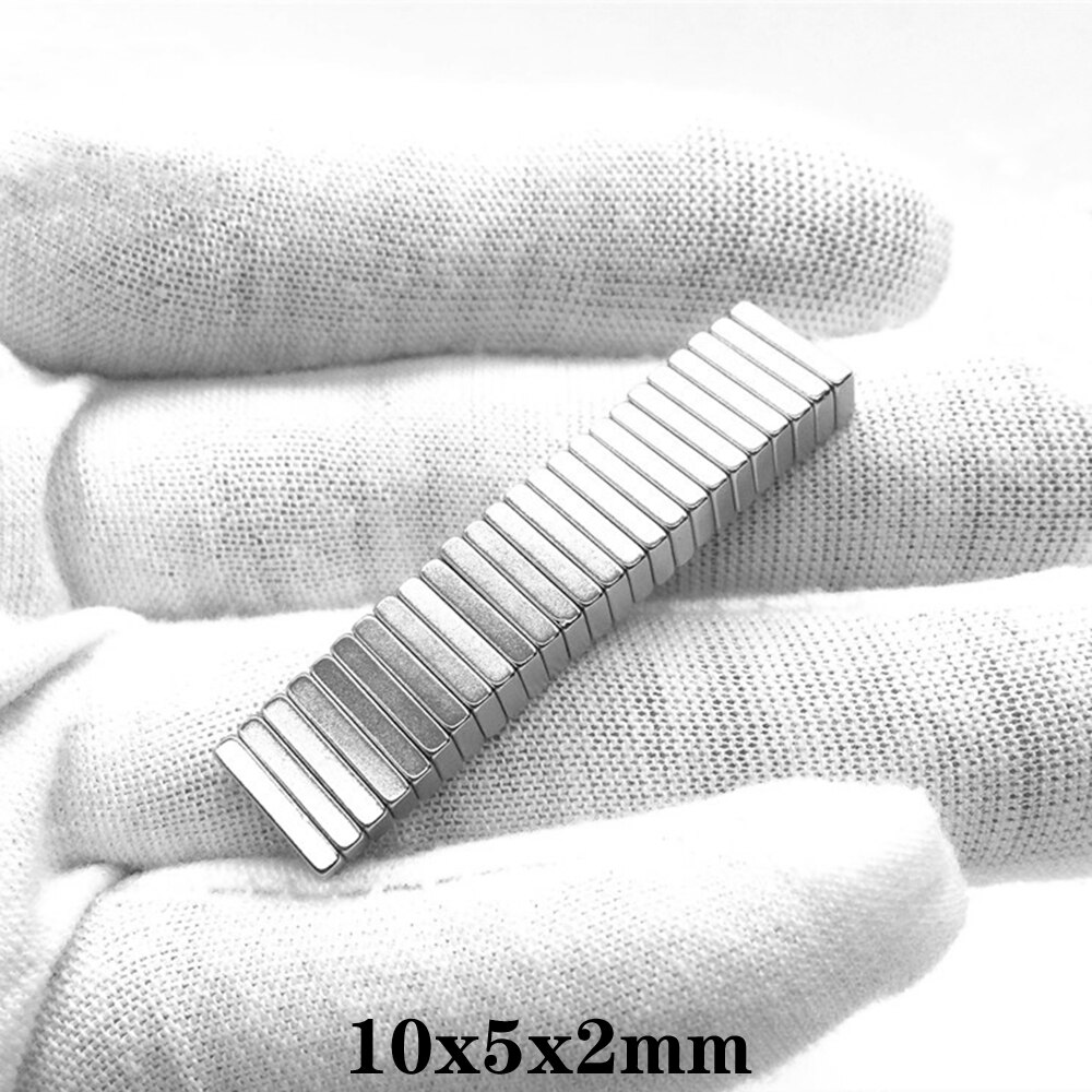 20~500pcs 10x5x2 mm Small Block Powerful Magnets 10*5*2 Super Neodymium Magnet 10x5x2mm Stong NdFeB Permanent Magnetic 10*5*2