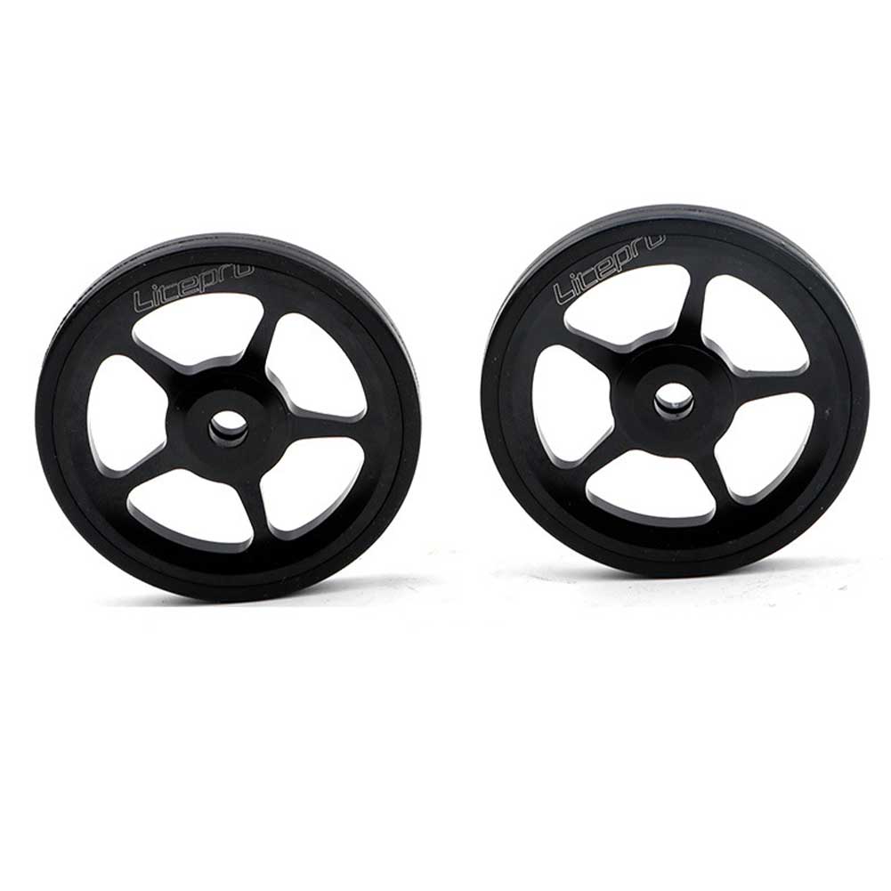 2Pcs Wielen Vouwfiets Achter Aluminium Cnc Fietsen Stabiele Vervangende Onderdelen Lichtgewicht Professionele Voor Brompton