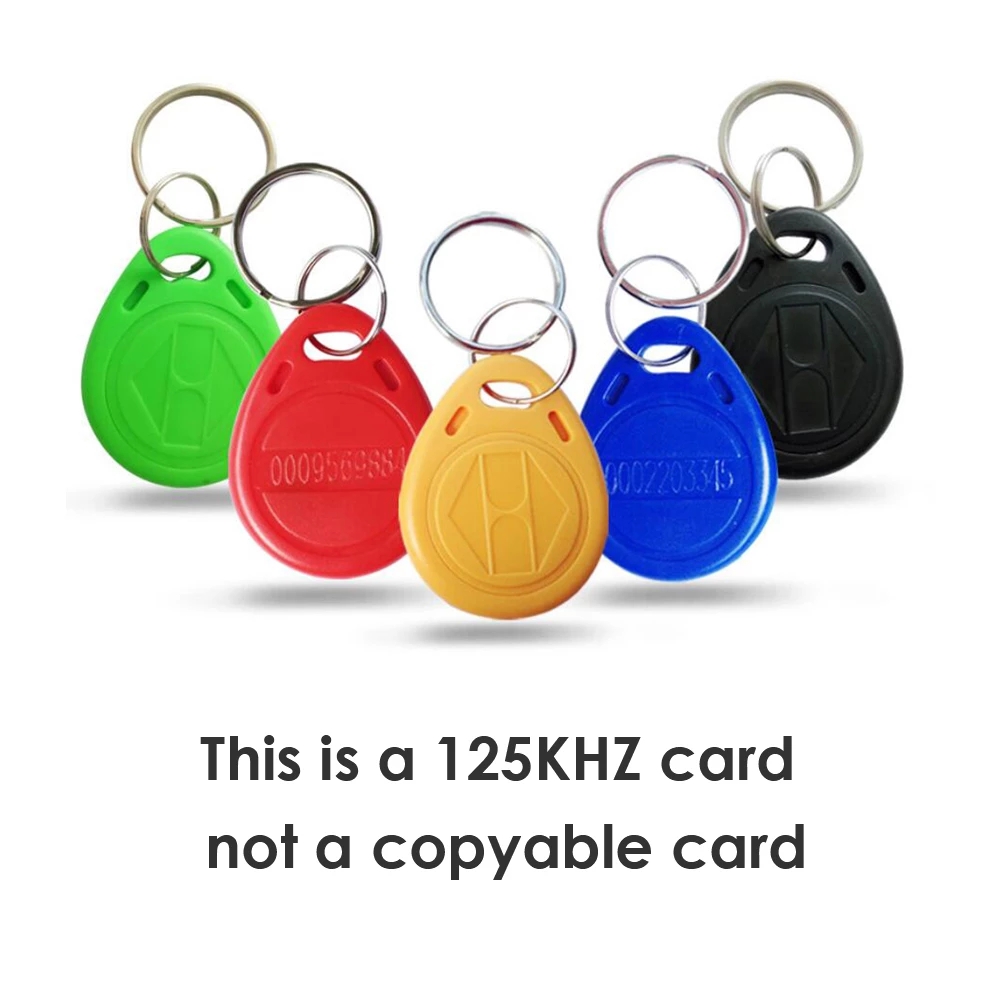 100 teil/los 125 khz RFID Schlüsselbund NO3 ID Keyfob RFID Tag TK4100 Access Control Karte Aufkleber Schlüssel Fob Ring proximity