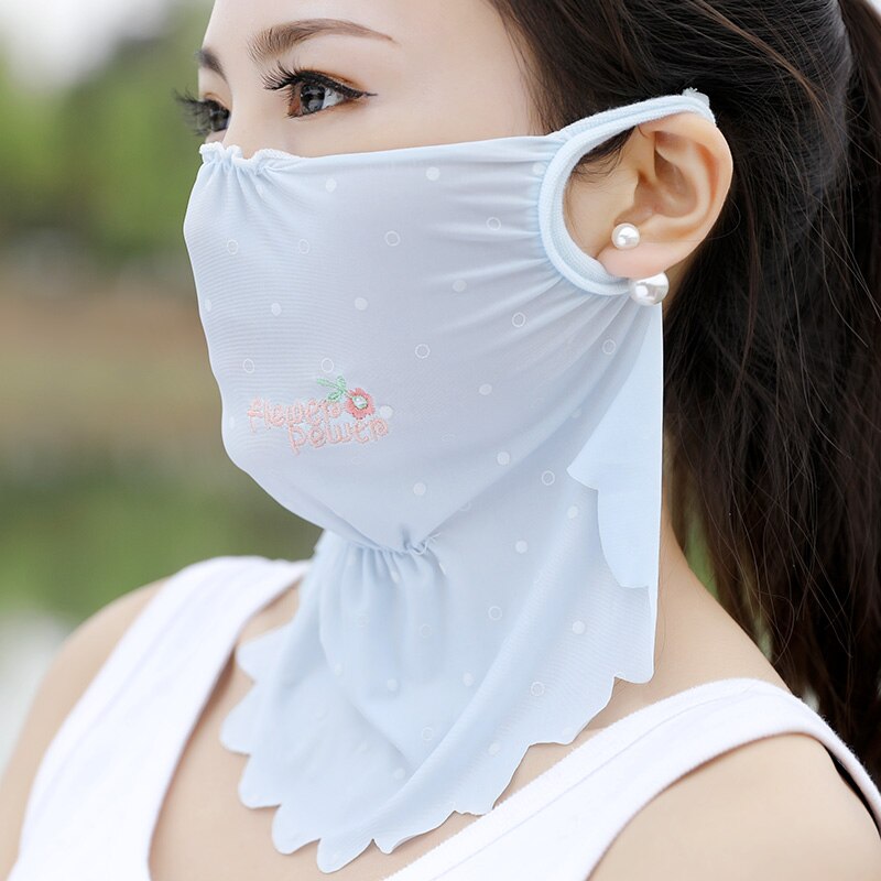draussen Sport Frauen Maske Sonne UV Schutz Ultra Dünne Sommer Sonnencreme Volle Gesicht Maske: 3