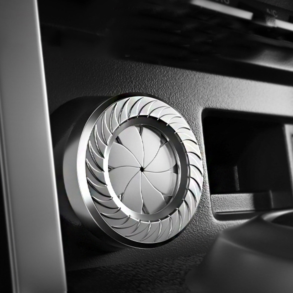 Zinc Alloy Car Engine Start Stop Button Cover Auto Ignition Switch Rotatable Protection Cap Interior Decor Sticker