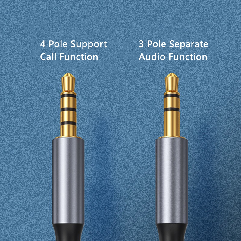 Cable adaptador de conexión de Audio auxiliar USB tipo C a 3,5mm para auriculares de altavoz de coche Cable de Audio de enchufe Dual Android con puerto tipo C