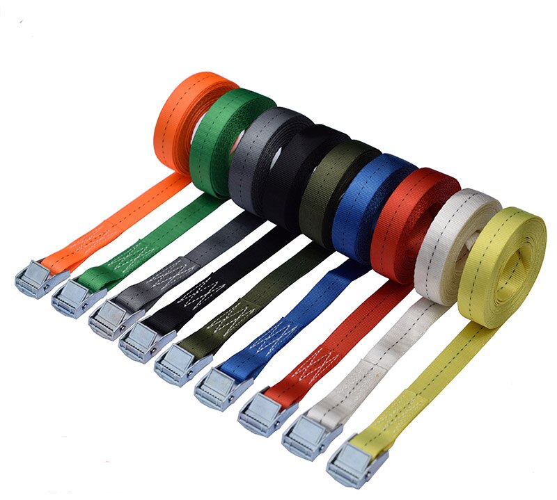 2 stk/parti 25mm 250 kgx 9m metal cam spænde fastsurring bagage load strop last surring