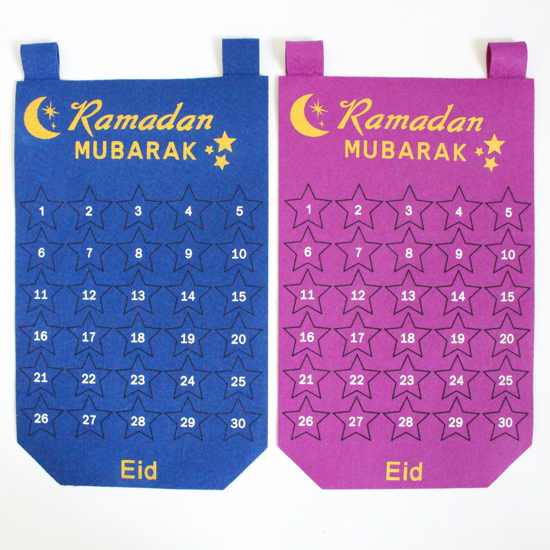 Ramadan kalender eid mubarak kalender klistermærker tør slet kalender muslimsk ramadan nedtælling