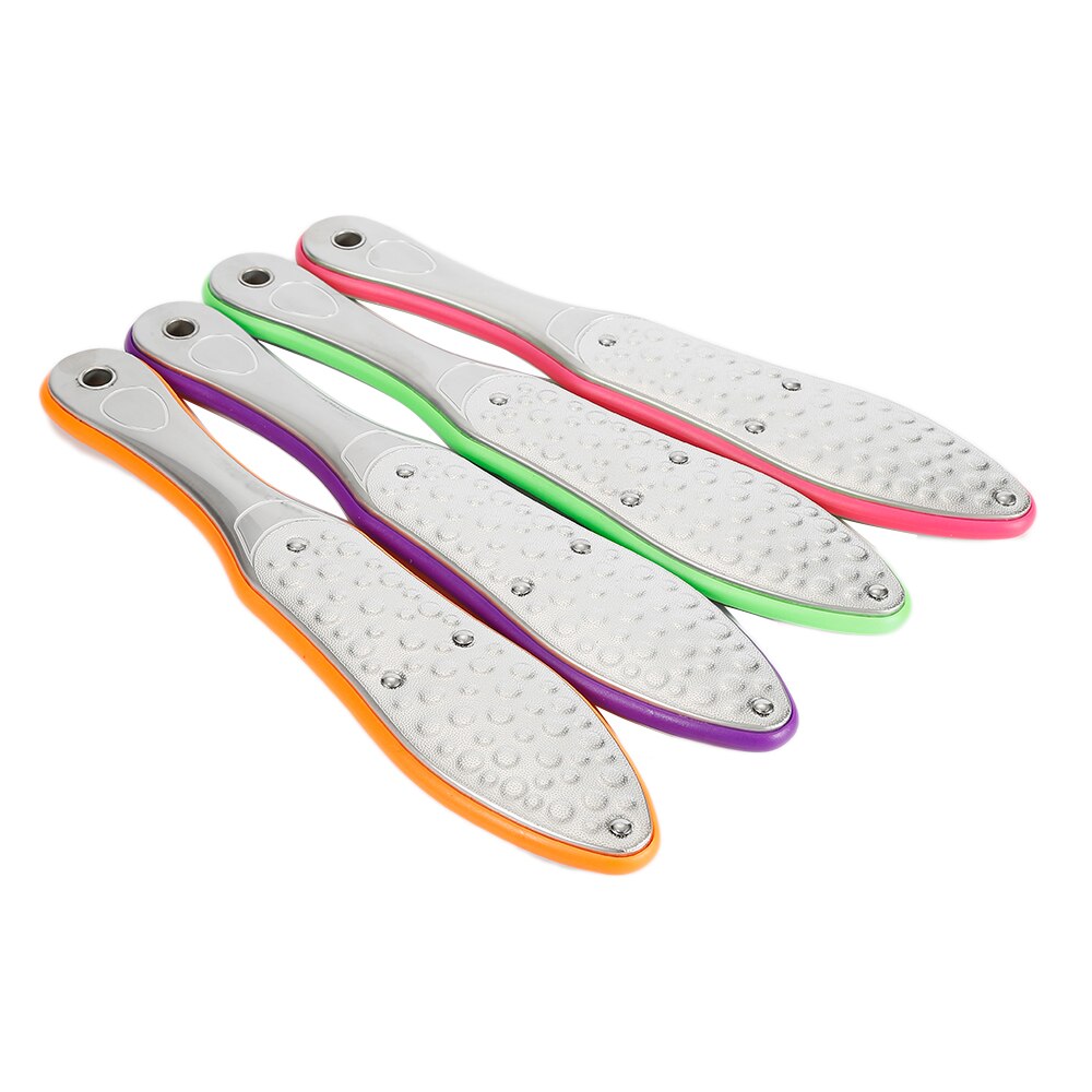 ELECOOL 5 unids/lote de acero inoxidable raspa callos de pies producto para eliminar la piel muerta pedicura para exfoliante Manual Lima de pie 26CM herramienta de cuidado del pie