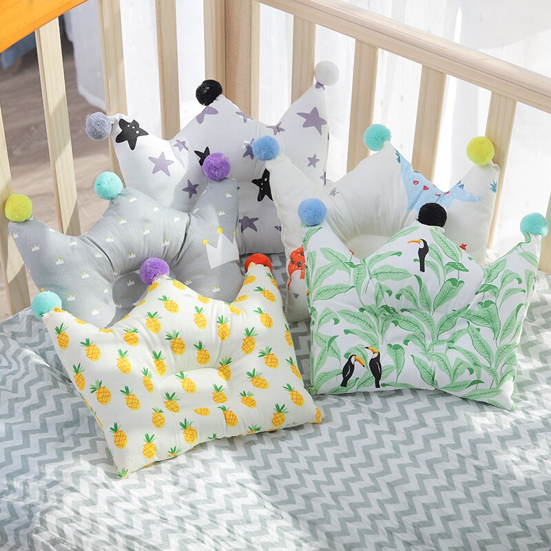 [Simfamily] Neugeborenen Baby Cartoon Kissen Crown Form Kopf Schützen Baby Bettwäsche Kissen Pad baby Kopf Unterstützung Verhindern Kissen