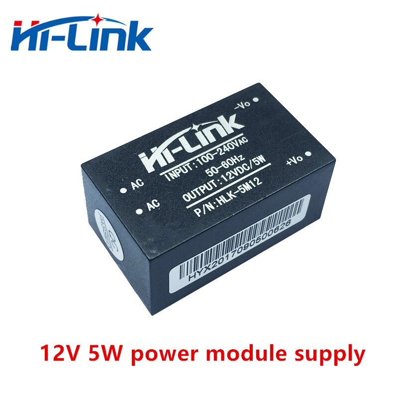 5 stks/partij HLK-5M12 220 v to12V 5 w mini voeding module intelligente huishoudelijke switching AC DC transformator
