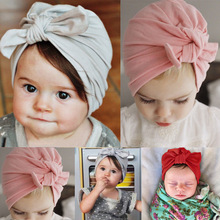 Pasgeboren Baby Peuter Kids Jongen Meisje Strik Soft Cotton Beanie Hat Cap