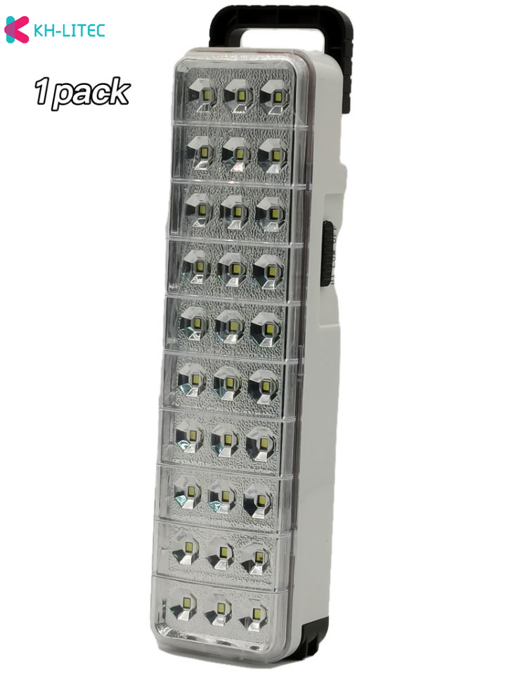 30 led multifunktions uppladdningsbar nödljus ficklampa mini 30 led nödljus lampa 2 läge för hemmaläger utomhus: 2- pack
