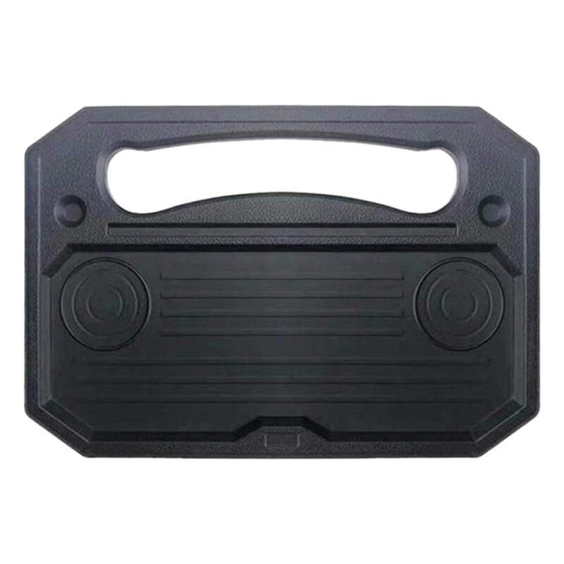 Auto Steering Wheel Desk Laptop Tablet iPad or Notebook Car Travel Table Food Eating Hook on Steering Wheel Tray: Default Title