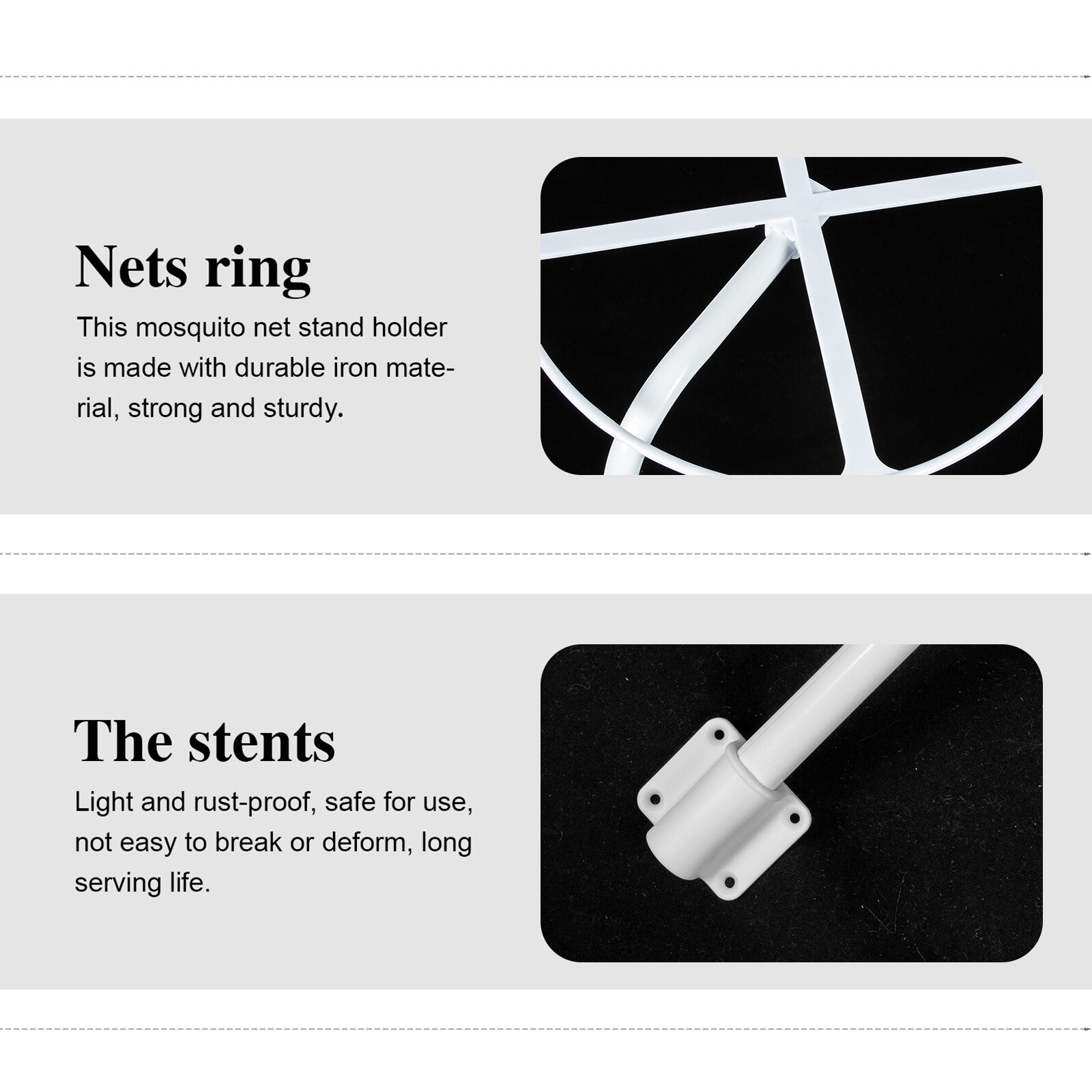 1 Set Mosquito Net Rack Crib Canopy Bracket Mosquito Net Holder Accessory