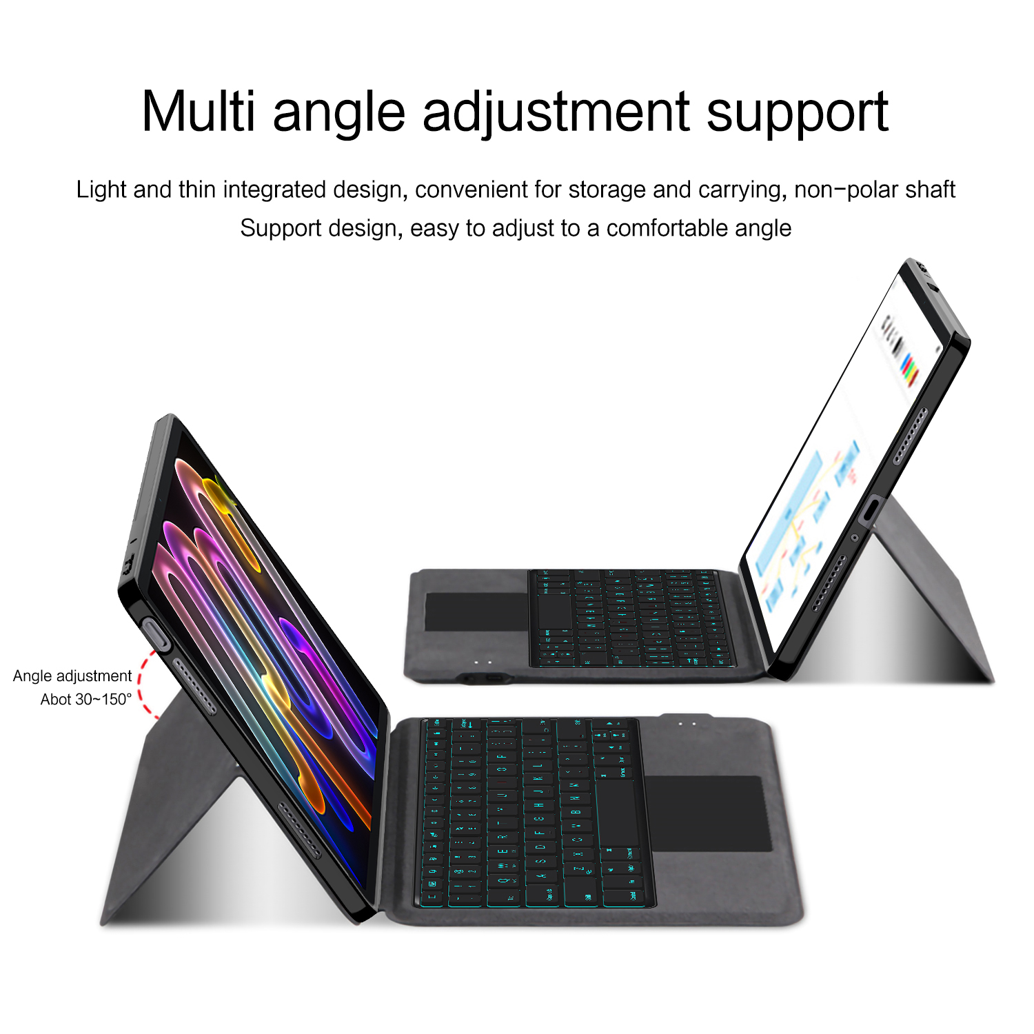 Funda con teclado para Lenovo Xiaoxin Pad Pro GT TB710FU 2025, funda para tableta de 11,1 pulgadas, funda para teclado inteligente mágico, retroiluminación con panel táctil