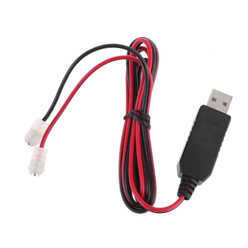 Magnetic USB to 1.5V 3V 4.2V 4.5V 6V Power Cable Can Replace 1-4pcs AA D AAA Battery