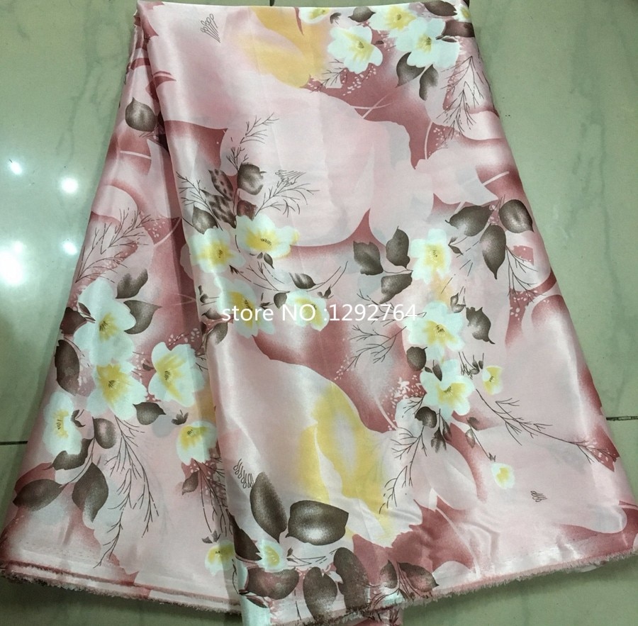 ! Tela de seda satinada africana, tejido de seda pura Charmeuse para coser 5 yardas/lote. TS5308, precio al por mayor
