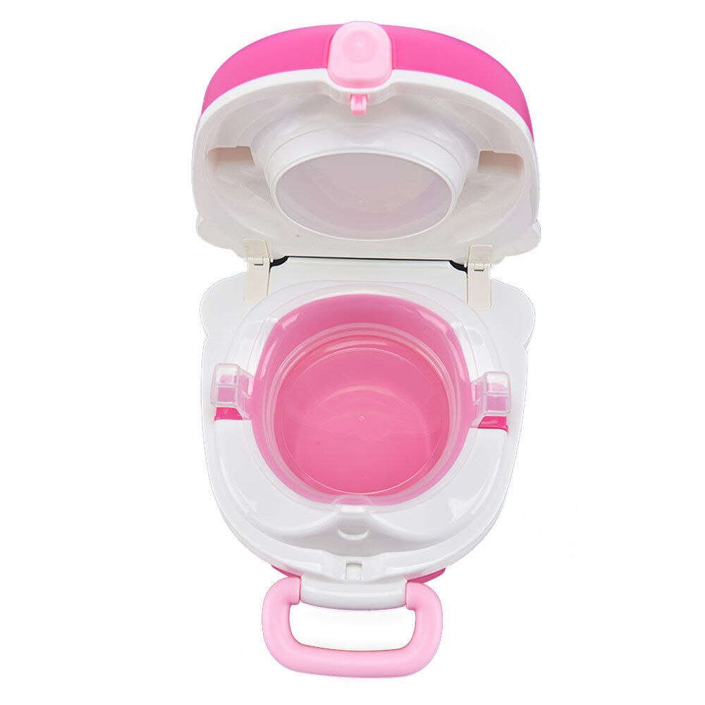 Draagbare Baby Potje Multifunctionele Baby Wc Cartoon Potje Pot Training Meisjes Jongen Potje Kids Stoel Toiletbril Kinderen Pot: Roze