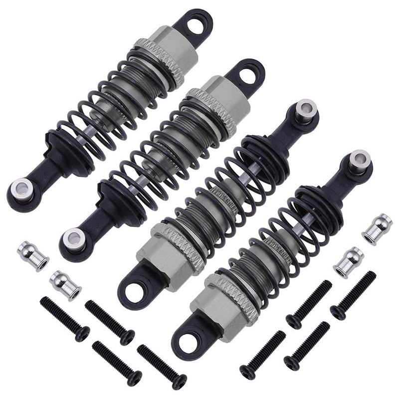 4Pcs Aluminum Shock Absorber Assembled Damper Replacement A949-55 for WLtoys 1/18 RC Car A959 A979 K929 A959-B A969-B A979B
