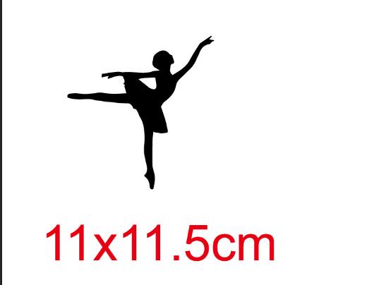 Wall Sticker for Dance room Bedroom black Ballet Dancer Dancing Home Decoration Vinyl Switch Sticker Decal #0632: 03