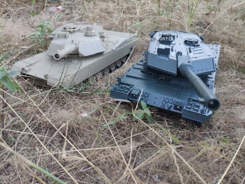 Luipaard 2A6 En Amerikaanse M1A2 Battletank Alliantie 2.4G Rc Tank Met Infrarood Battle Systeem Speelgoed Voor Kinderen