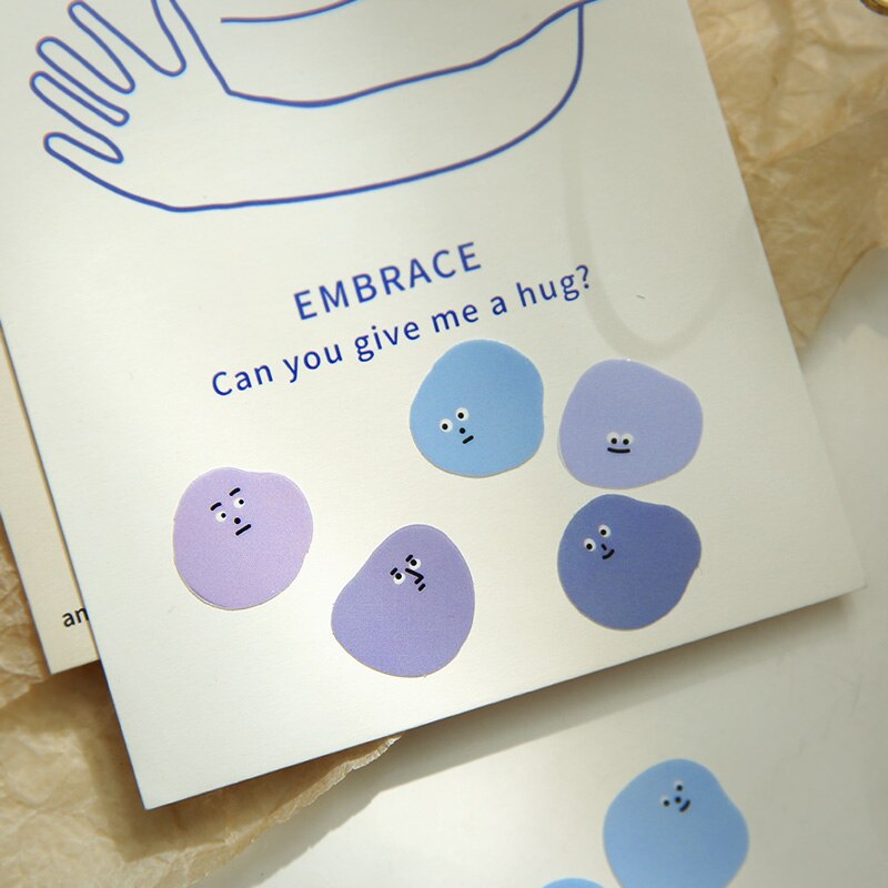 100 PCS PET Cute Cartoon Animal Micro Expressions Sticker for Scrapbooking Journal Decoration DIY Material