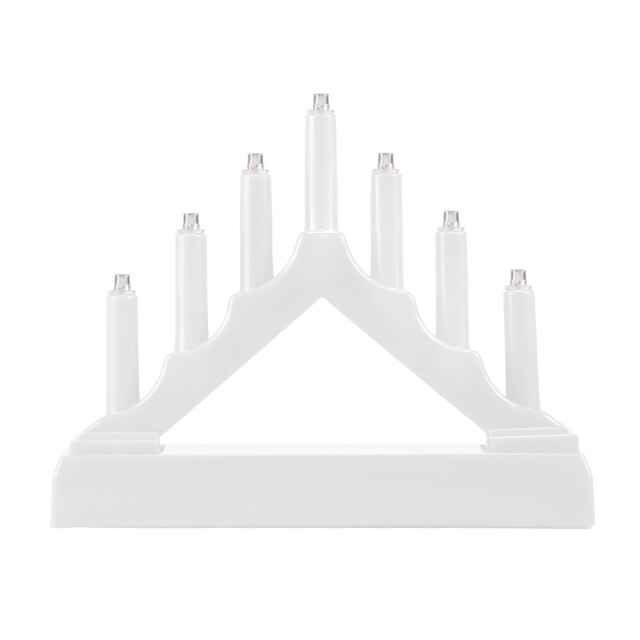 Lampe Led en forme de pont pour arbre de noël, 1 pièce, sans pile, couleur aléatoire: White
