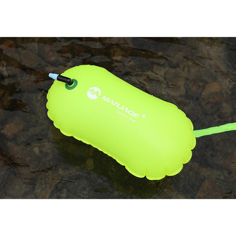 Galleggiante Nuoto Acque Libere - Sacca Sicurezza Ultraleggera Nuotatori, Triatleti, Snorkelisti, Surfisti