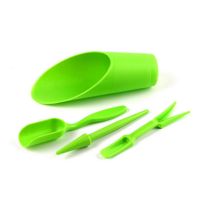 Schep, Lepel, Emmer, Schop, Zaailing Verwijderen, Puncher, Vlezige Tool Set, planting En Tuingereedschap-1 Set: green