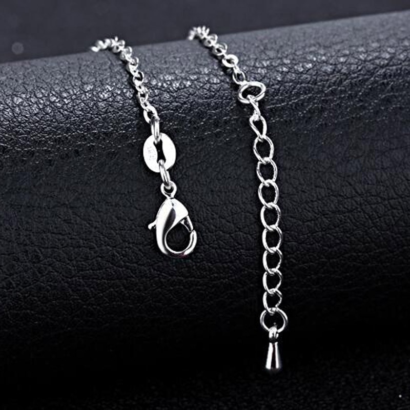 Vendita Calda vuoto Pendente Della Rosa Del Piede Cavigliera Catena in Argento 925 Delle Signore Piatto Cavigliere Braccialetto per Le Donne Del Regalo Dei Monili
