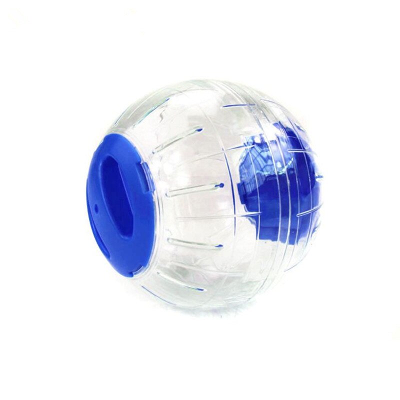 1 stykke pet legetøj 12 cm plast krystalkugle pet forsyninger kører bold hamster interessant praktisk hamster krystal løbekugle: Blå
