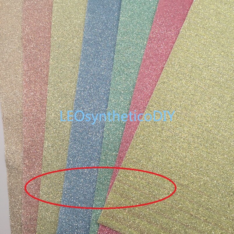 1PC 21X29CM Glitter Fabirc, Fine Glitter Leather, Glitter Leather Sheets For Making Bows LEOsyntheticoDIY T444