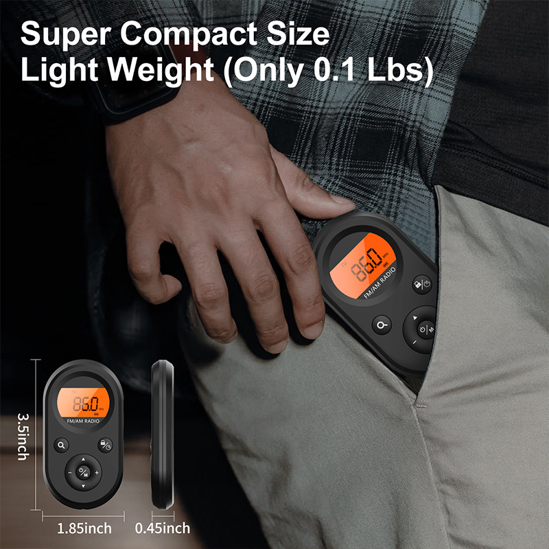 Mini FM AM Radio Portable Pocket Radio w/Headset R... – Grandado