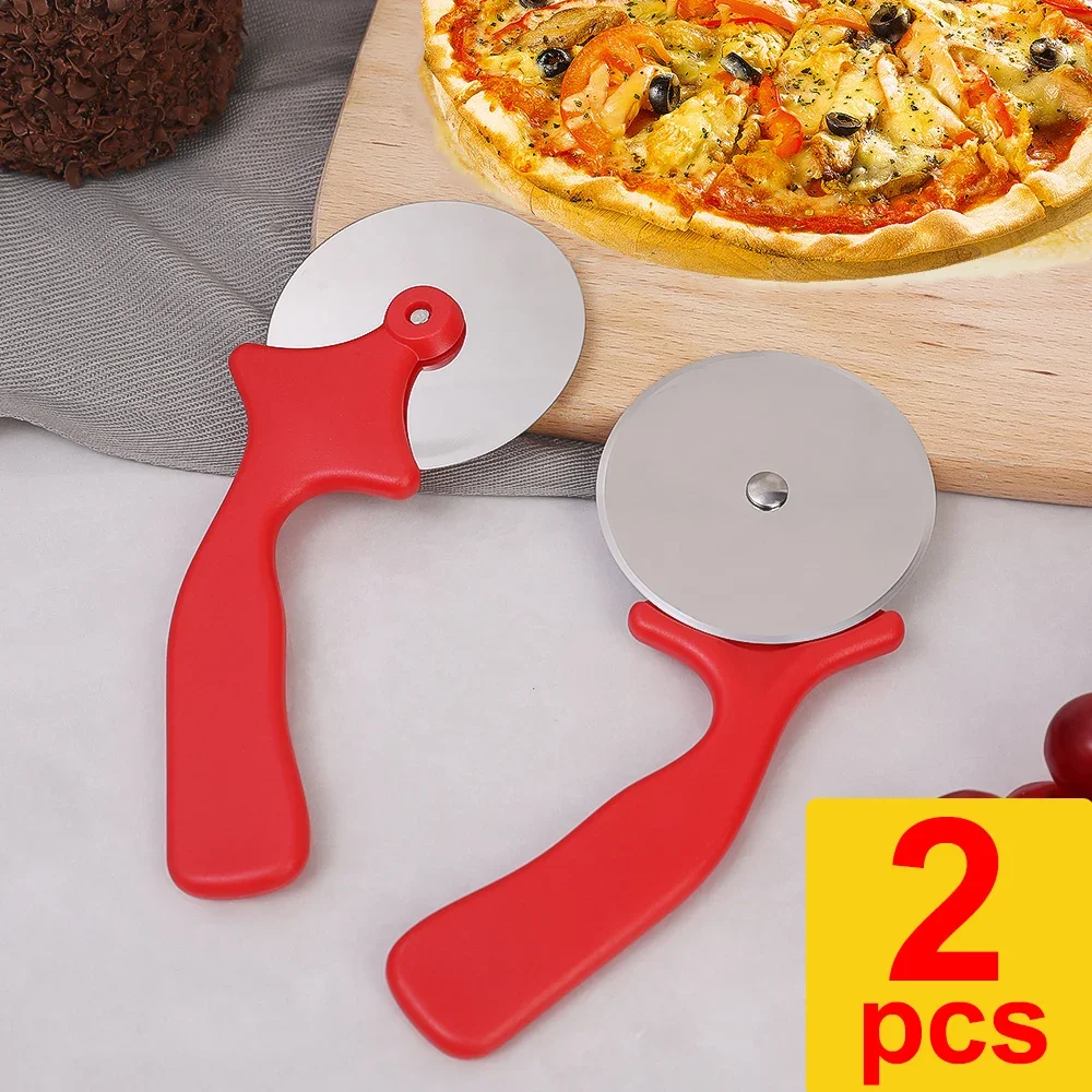 Pizza Rad Cutter 304 Stahl rollen Messer Gebäck Teig Schneider Rolle DIY Keks Backen Werkzeuge Manuelle Nudel Rolle Küche Werkzeug: Licht Grün