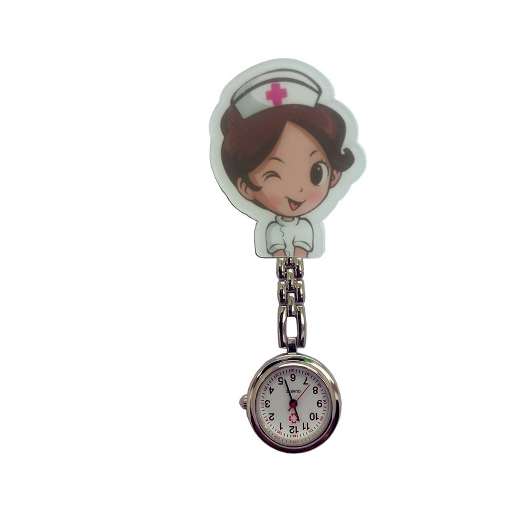 Perfect Nurse Clip-on Fob Brooch Pendant Hanging watch Star Pocket Watch Cute Nurse Doctor Wallet Watch