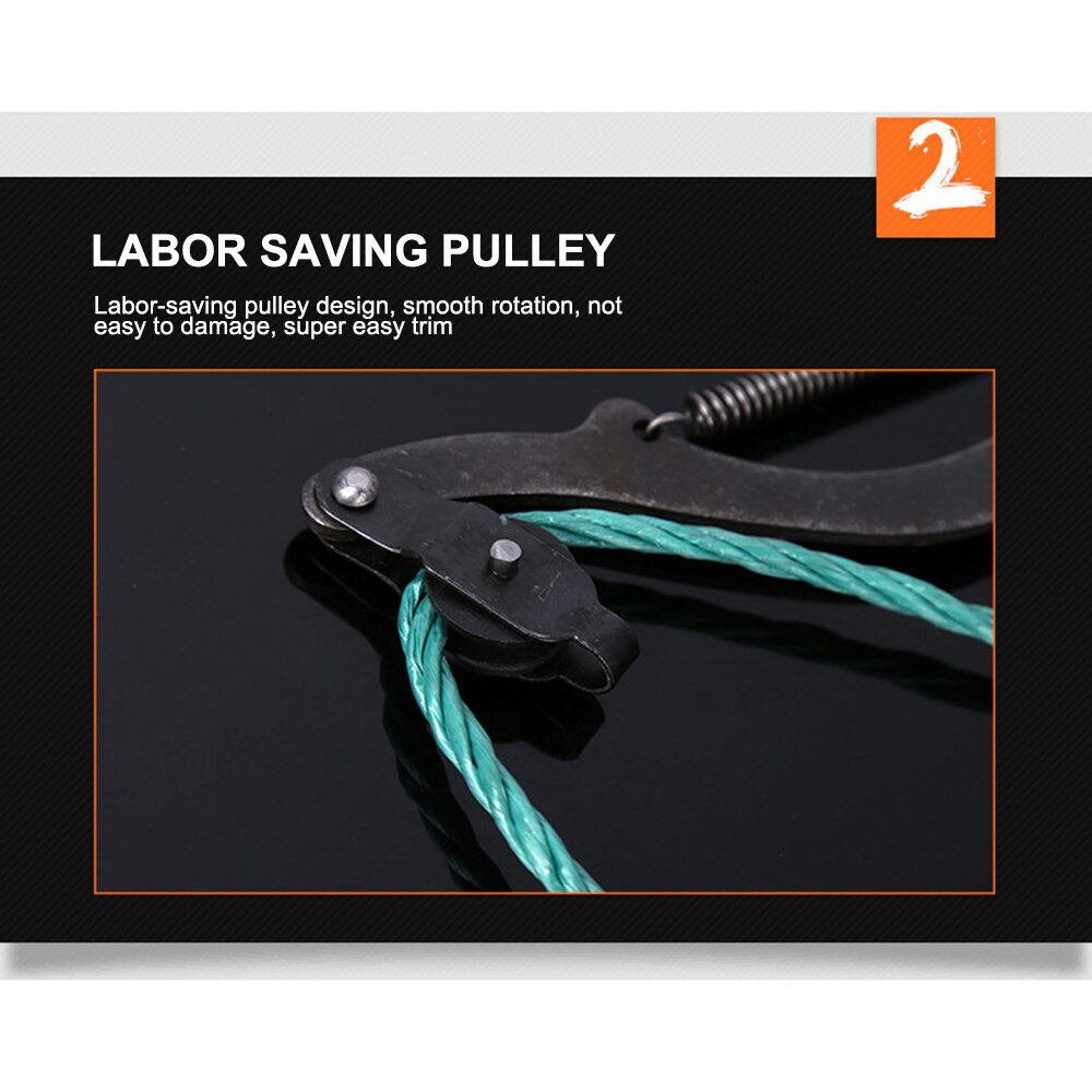 3.3M High-Altitude Extension Lopper Branch Scissors Extendable Fruit Tree Pruning Saw Cutter Garden Trimmer Tool With Rope