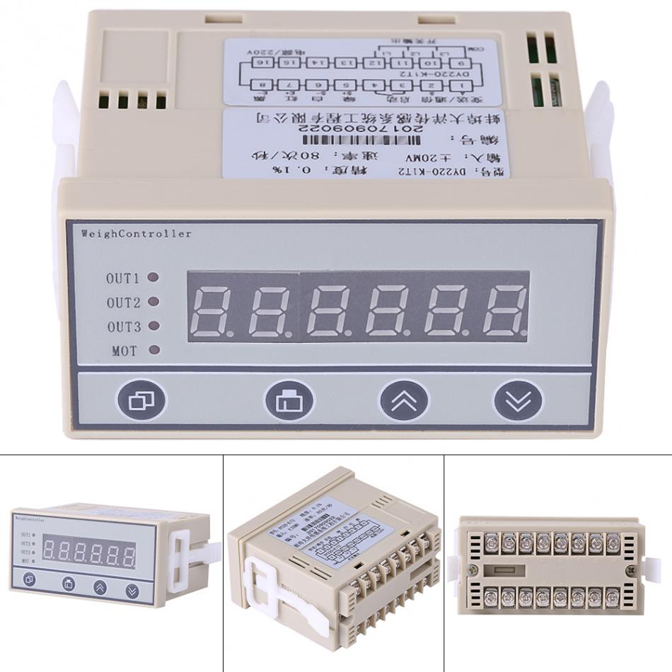 Weighing System Controller 220V High Accuracy Weighing Controller Weight Indicator 6-Digit LED Display