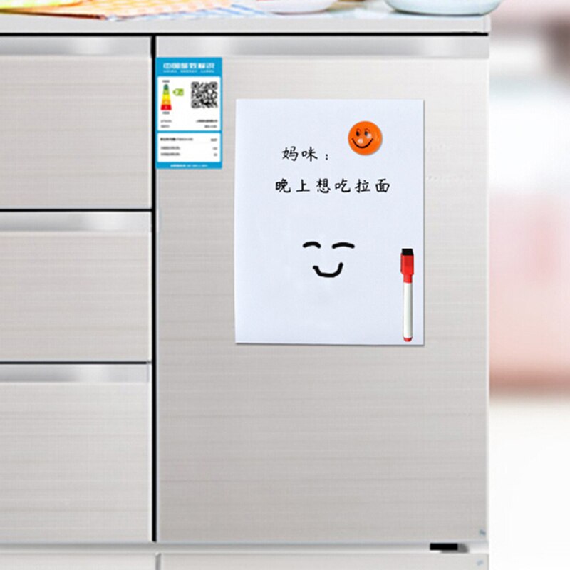 A5 210*145mm fleksible køleskabsmagneter whiteboard børnetegning opslagstavle magnetisk køleskab memo pad