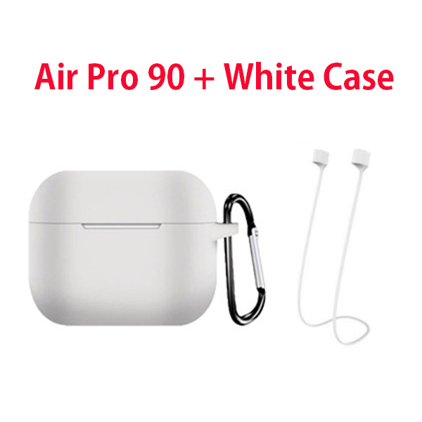 Air Pro 90 80 95 60 Air3 Air4 Air60 TWS Earbuds Wireless Bluetooth 5.2 Earphone Light Sensor Wireless Charging Super Bass Pop-up: Pro90 White kits