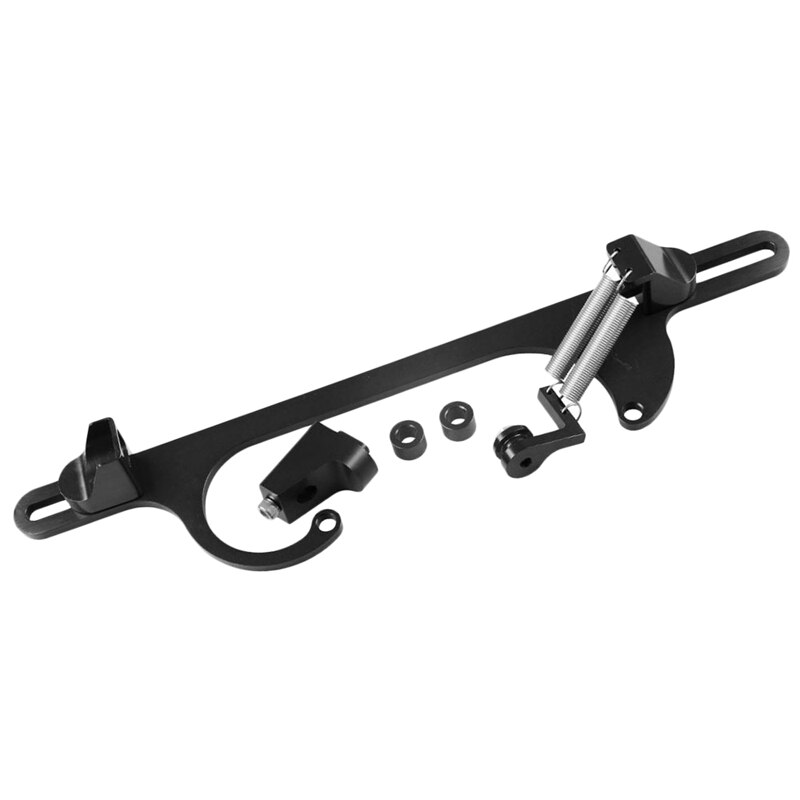 4150 4160 Black Aluminum Throttle Cable Bracket: Default Title