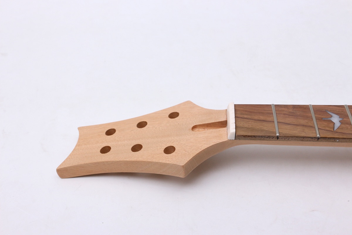 Fit Diy Electric Guitar Neck 24fret 25.5''inch 648mm Mahogany+Rosewood fingerboard Guitar Project Unfinished