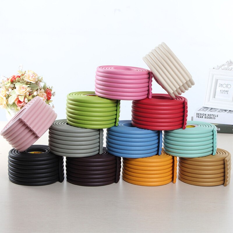 2m baby barnsäkerhet bord hörnskydd skydd barn skum stötfångare kollision breda kuddremsor glas skrivbord kant krockbygel