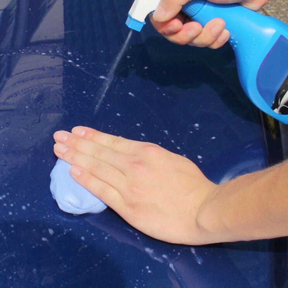1PC magique propre argile barre voiture bleu nettoyage argile barre détail propre argile soin outil boue lavage boue voiture laveuse