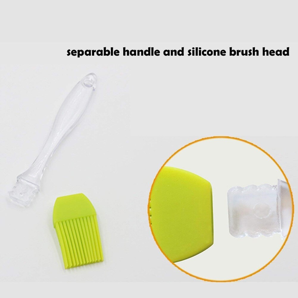 1pc petit Silicone brosse à pâtisserie détachable pâtisserie BBQ cuisson pique-nique brosse maison cuisine extérieur Gadgets cocina accesorio