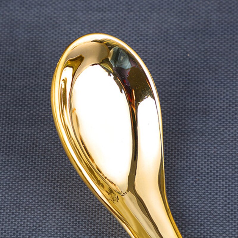 chinese 5 inch pure copper round soup spoons kids Rice porridge metal multifunction tableware Household Healthful spoon