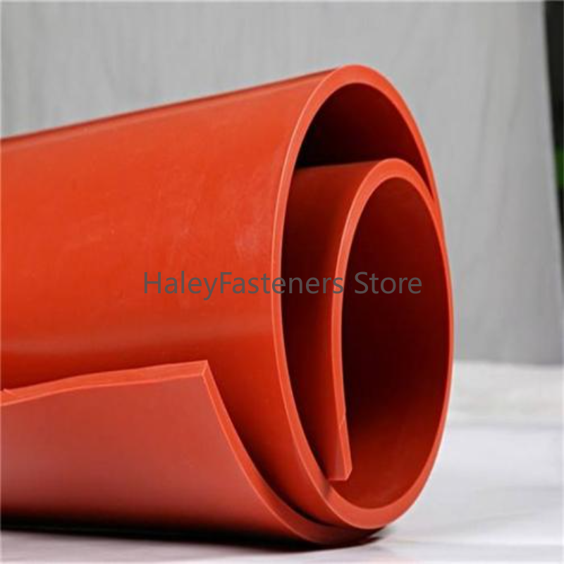 Hoja de goma de silicona roja/negra de 1mm/1,5mm/2mm, hoja de silicona negra de 250x250mm, goma mate, lámina de silicona para resistencia al calor