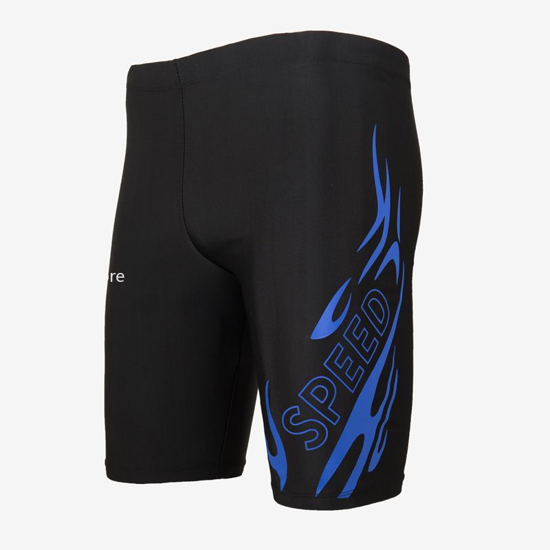 traje de baño para hombre, bañadores sexis, Boxer de secado rápido, pantalones cortos ajustados, bañadores de talla grande, natación de secado rápido: L / Negro