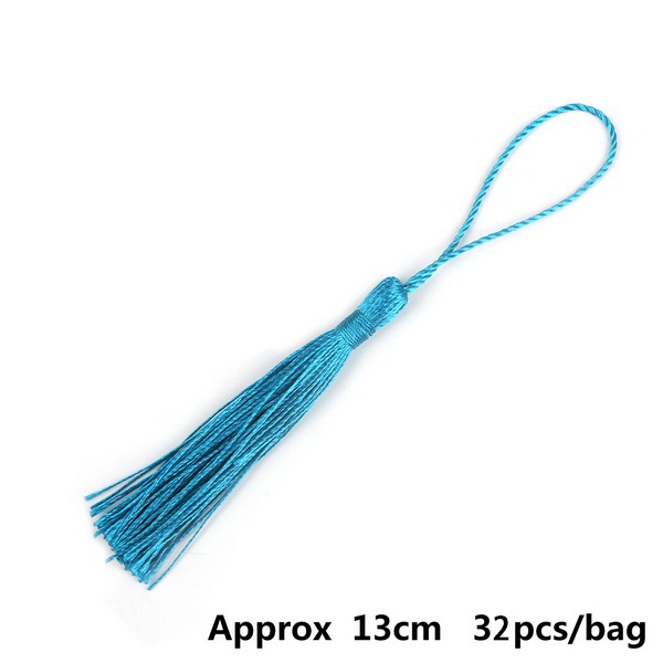Vorhang Quasten Polyester Quasten 13cm seide quasten Dekorative quasten DIY für handwerk Vorhang Schmuck Volant Zubehör: Champagner