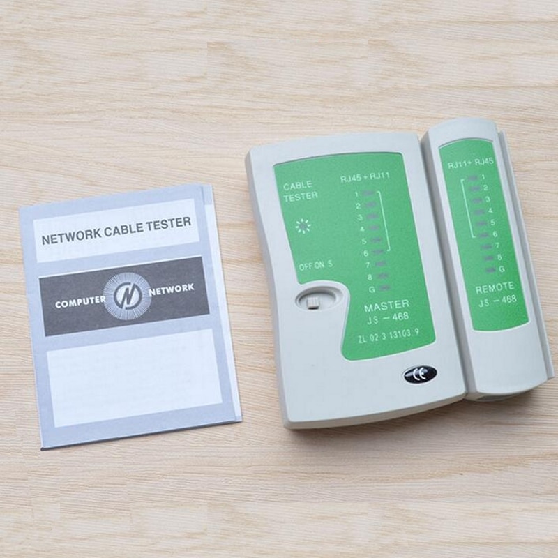 1 Piece RJ45 RJ11Cat5 Cat6 LAN Cable Tester Handheld Network Cable Tester Wire Telephone Line Detector Tracker Tool kit