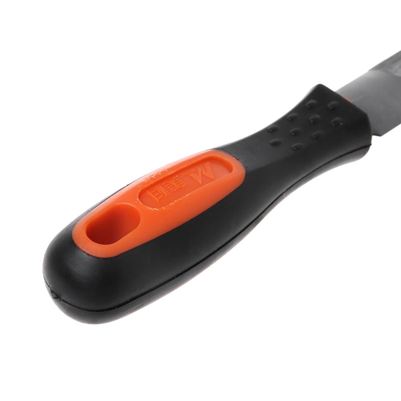 Wood Rasp 8" Steel File Carving Round Semi-circular Triangle Square Shape File Woodworking Craft Handle Tool