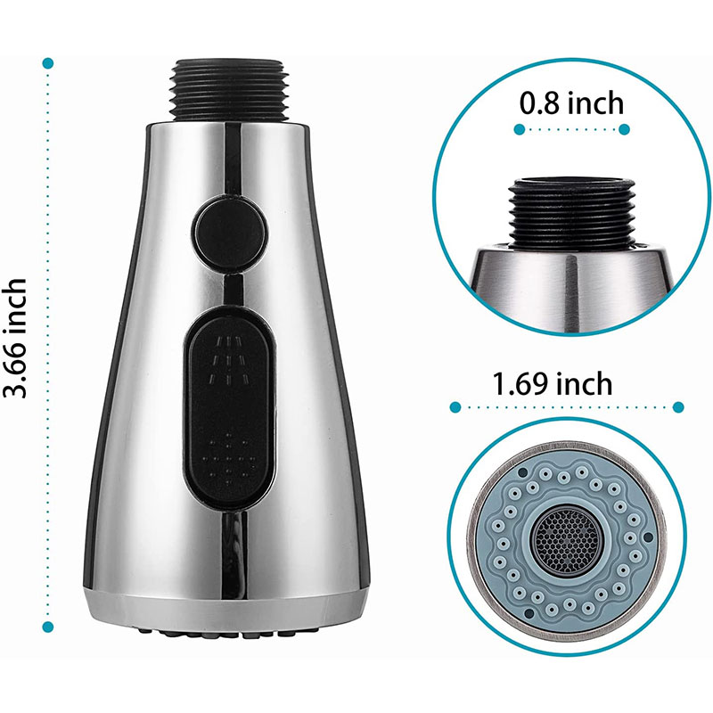 Kitchen Faucet Head Replacement, Angle Simple Kitchen Sink Faucet Parts, Pull Down Faucet Sprayer Head Nozzle,Sink Spray Nozzle